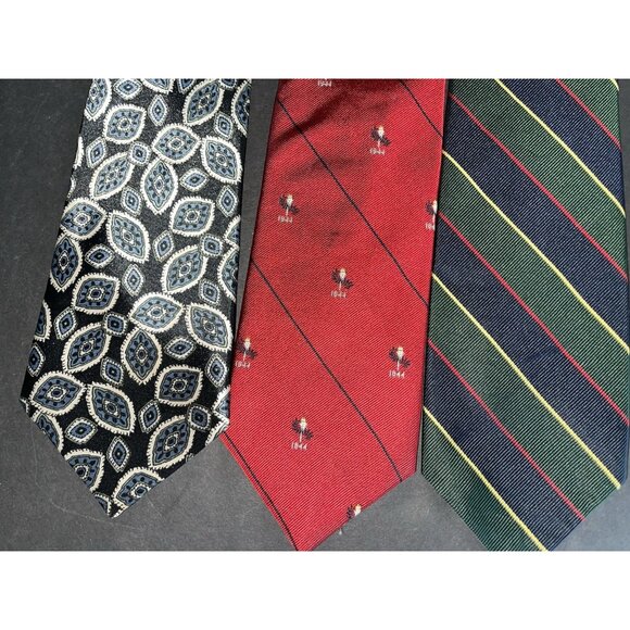 11 Mens Neck Ties Lot Several Silk Brooks Bros Robert Tatbott Yves Saint Laurent - Picture 8 of 11
